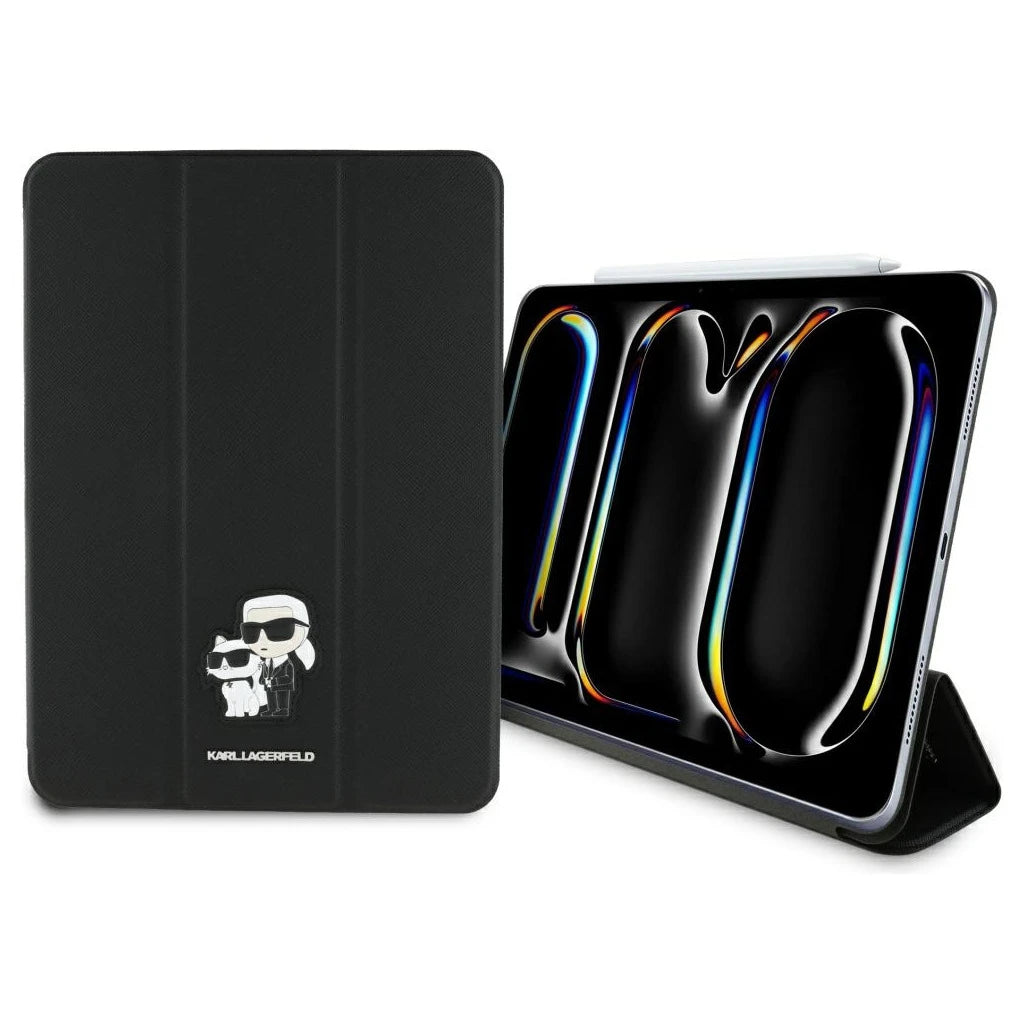 Karl Lagerfeld KLFC11PM24SAKCK iPad Pro 11" 2024 készülékhez tok Saffiano Magnetic fekete Karl &Ch - iPad Pro 11" (2024) tok a Domshop kínálatából