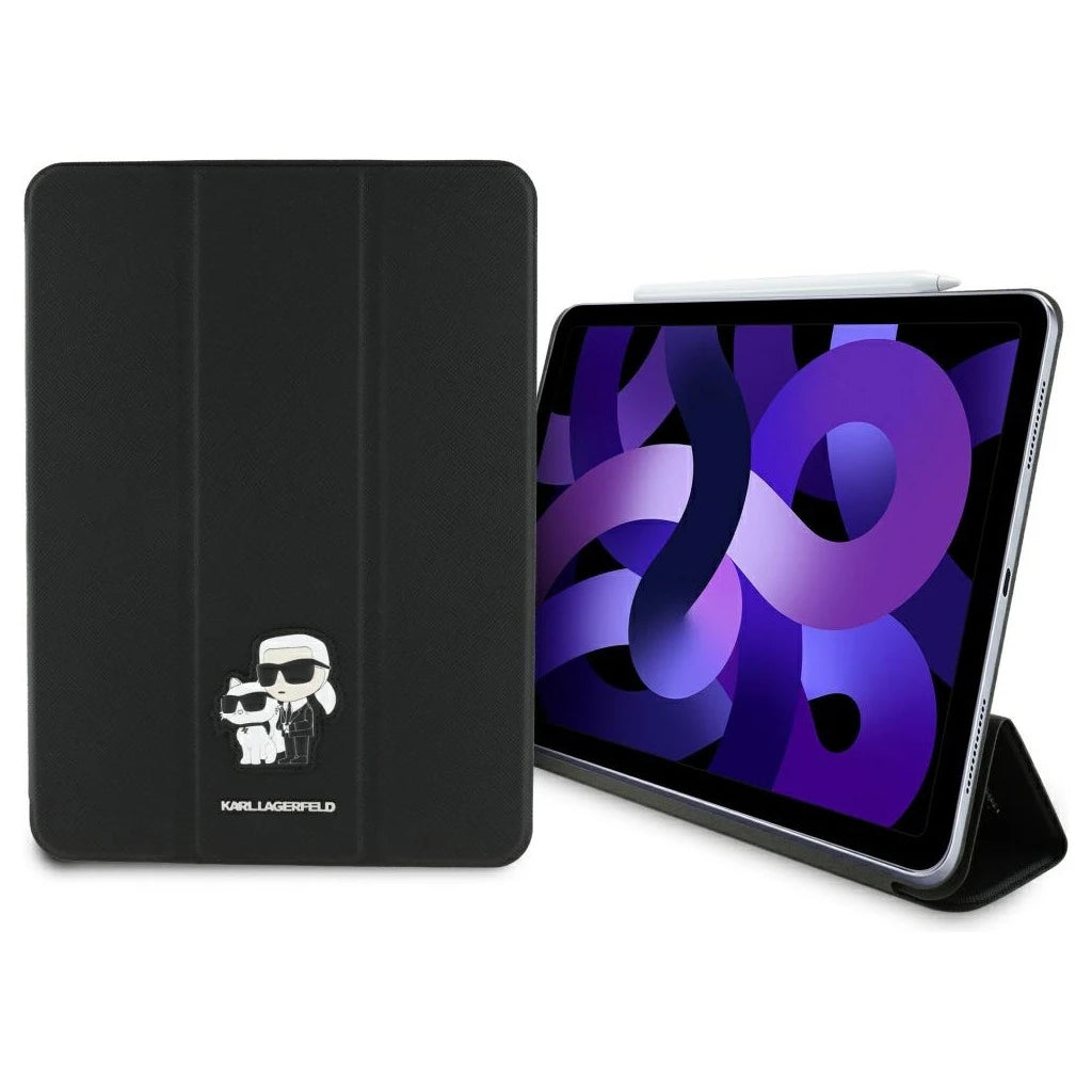 Karl Lagerfeld KLFC11RM24SAKCK iPad Air 11" 2024 készülékhez készült tok Saffiano Magnetic Karl &Choupette fekete - iPad Air 11" (2024/2025) tok a Domshop kínálatából