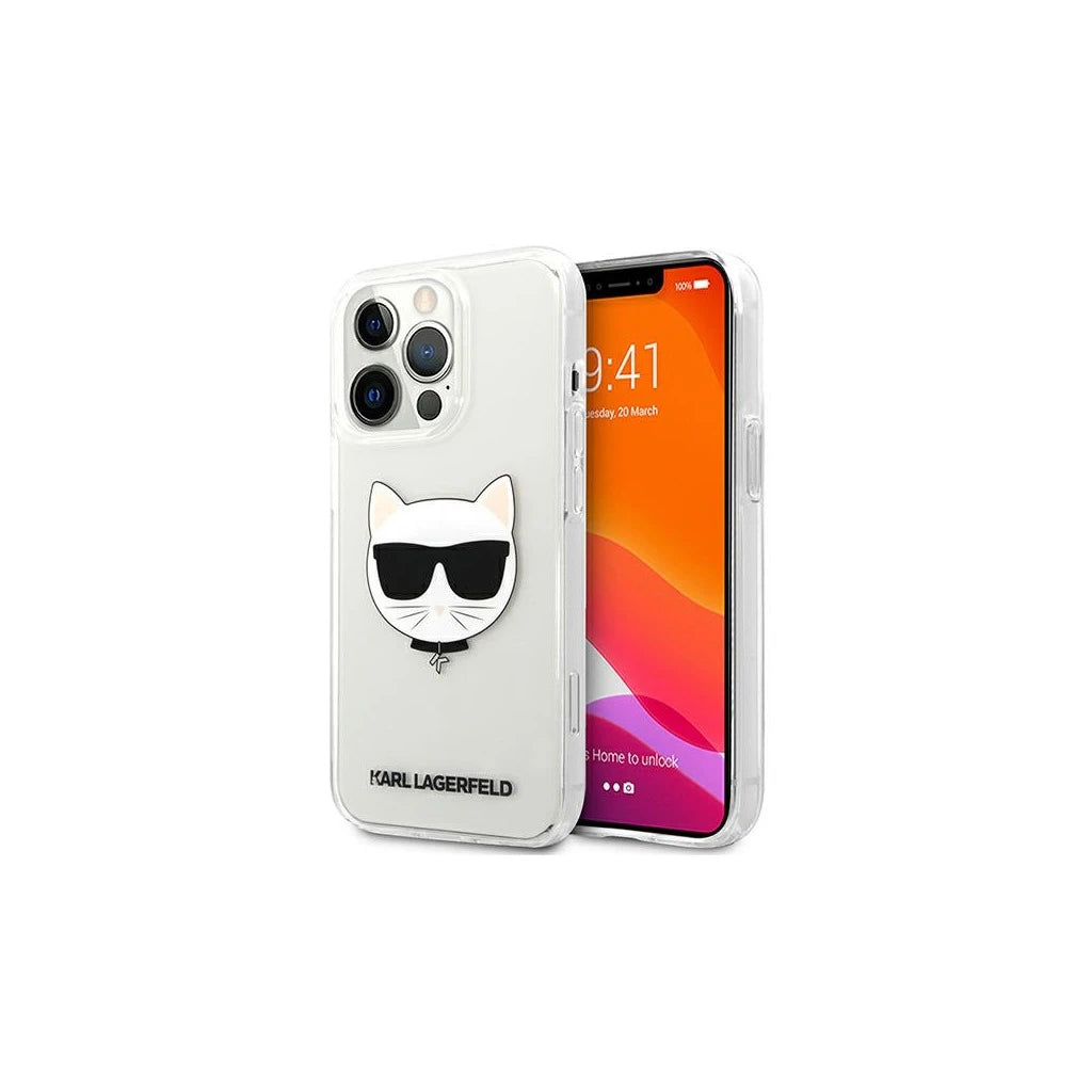 Karl Lagerfeld KLHCP13XCTR iPhone 13 Pro Max 6,7" készülékhez keménytok Choupette Head átlátszó - iPhone 13 Pro Max tok a Domshop kínálatából