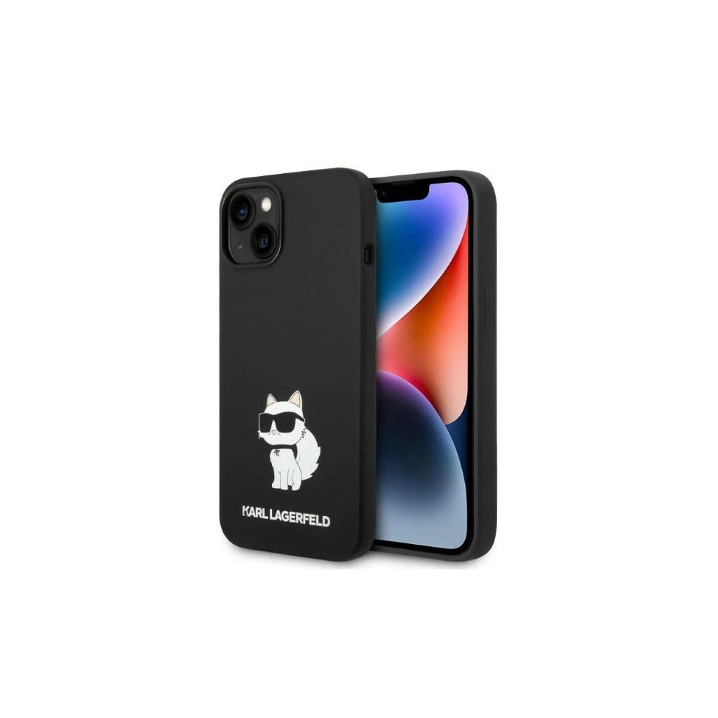 Karl Lagerfeld KLHMP14MSNCHBCK iPhone 14 Plus/15 Plus 6,7" készülékhez kemény tok szilikon Choupette MagSafe fekete - iPhone 14 Plus/15Plus tok a Domshop kínálatából