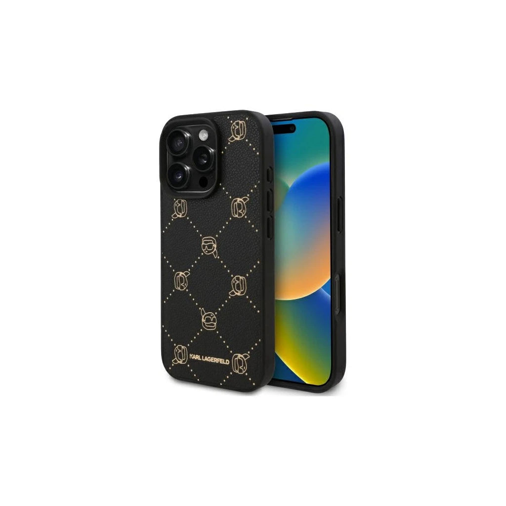 Karl Lagerfeld KLHMP16XPGKHPHK iPhone 16Pro Max 6.9” készülékhez Magsafe Karl Head fekete - iPhone 16 Pro Max tok a Domshop kínálatából
