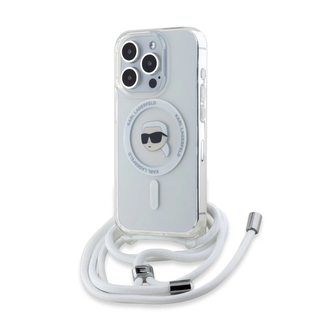 Karl Lagerfeld crossbody tok átlátszó KLHMP15LHCKHNT Apple Iphone 15 Pro készülékhez - iPhone 15 Pro tok a Domshop kínálatából