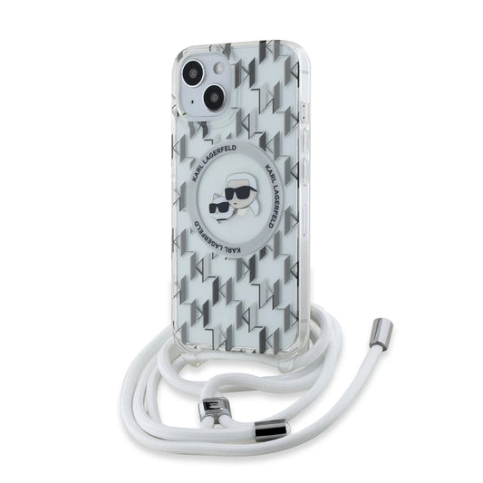 Karl Lagerfeld crossbody tok átlátszó KLHMP15SHCKCKLCT Apple Iphone 15 készülékhez - iPhone 15 tok a Domshop kínálatából