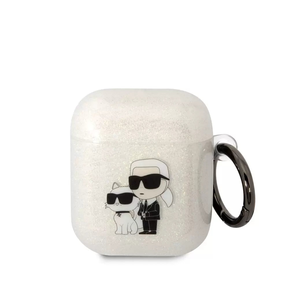 Karl Lagerfeld tok fehér KLA2HNKCTGT Airpods készülékhez - AirPods 1/2 tok a Domshop kínálatából