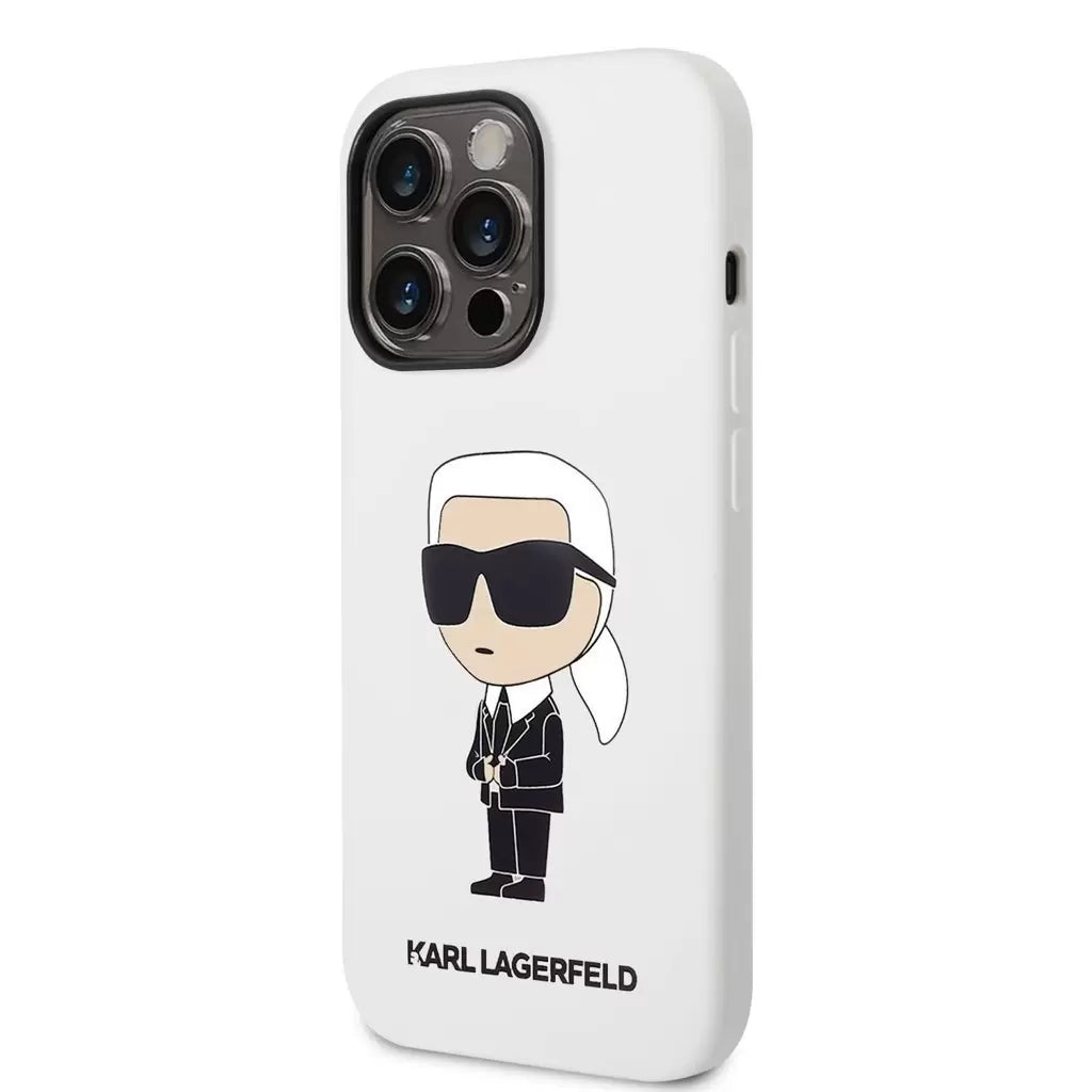 Karl Lagerfeld tok fehét KLHCP14XSNIKBCH Apple Iphone 14 Pro Max készülékhez - iPhone 14 Pro Max tok a Domshop kínálatából