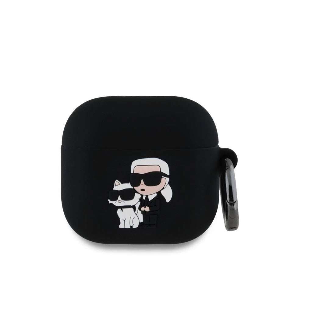 Karl Lagerfeld tok fekete KLA4RUNKC Apple Airpods 4 készülékhez - AirPods 4 tok a Domshop kínálatából