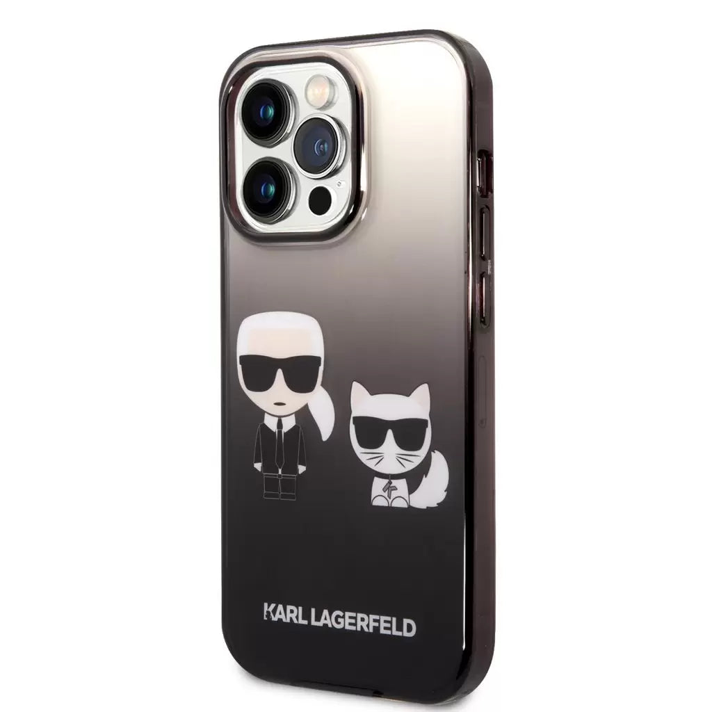 Karl Lagerfeld tok fekete KLHCP14XTGKCK Apple iPhone 14 Pro Max készülékhez - iPhone 14 Pro Max tok a Domshop kínálatából