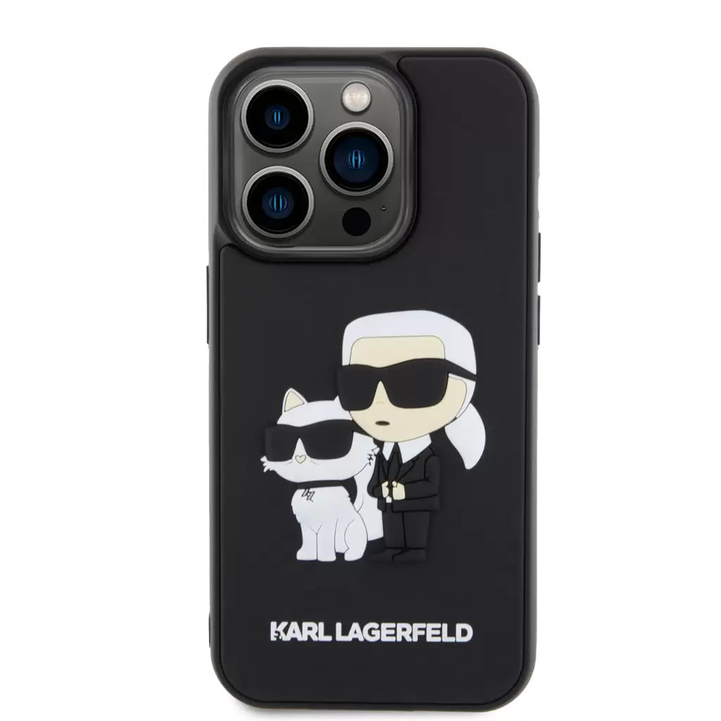 Karl Lagerfeld tok fekete KLHCP15L3DRKCNK Apple Iphone 15 Pro készülékhez - iPhone 15 Pro tok a Domshop kínálatából