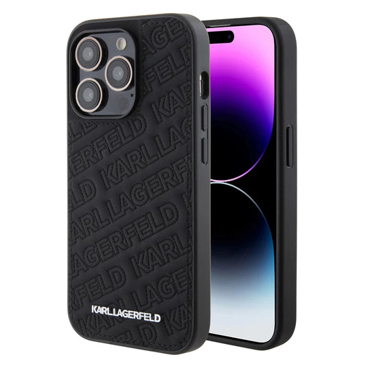 Karl Lagerfeld tok fekete KLHCP15LPQKPMK Apple Iphone 15 Pro készülékhez - iPhone 15 Pro tok a Domshop kínálatából