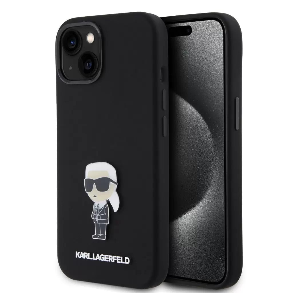 Karl Lagerfeld tok fekete KLHCP15SSMHKNPK Apple Iphone 15 készülékhez - iPhone 15 tok a Domshop kínálatából