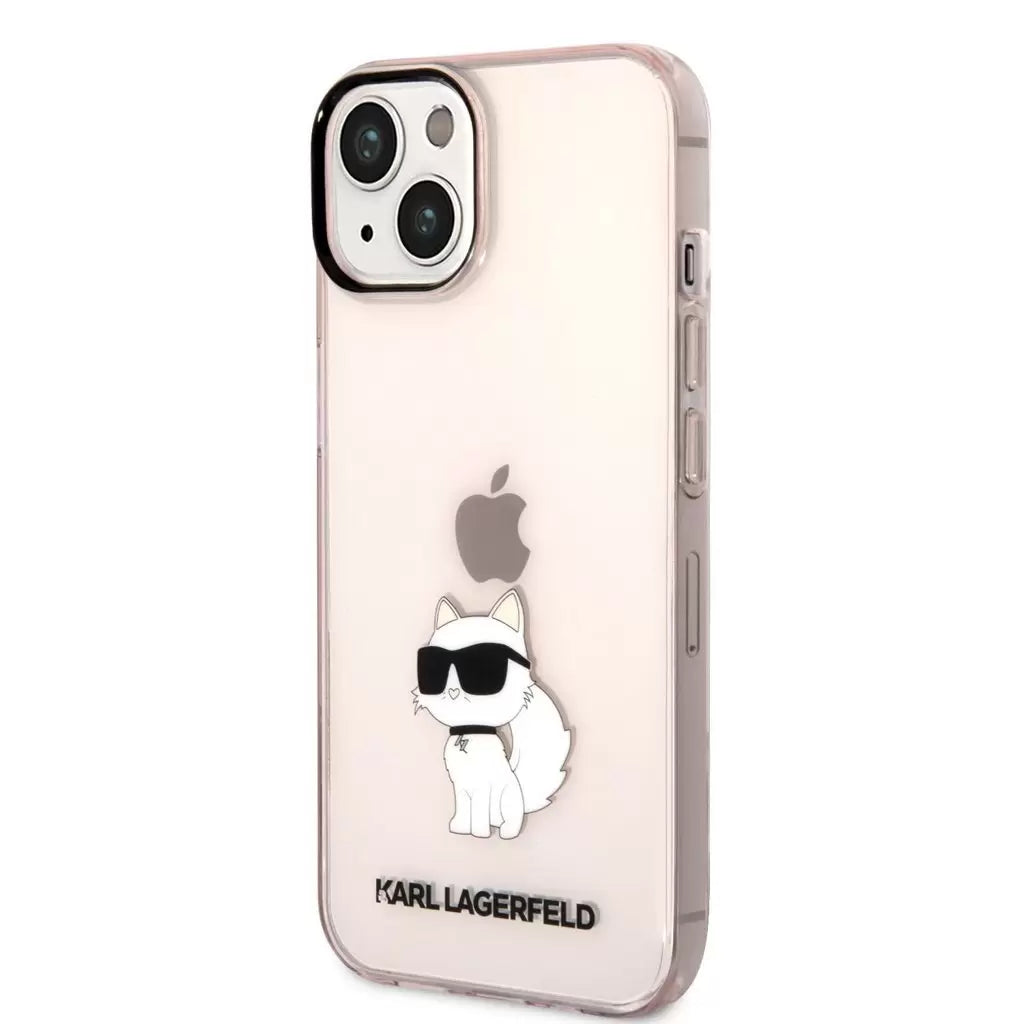 Karl Lagerfeld tok pink KLHCP14MHNCHTCP Iphone 14 Plus készülékhez - iPhone 14 Plus tok a Domshop kínálatából