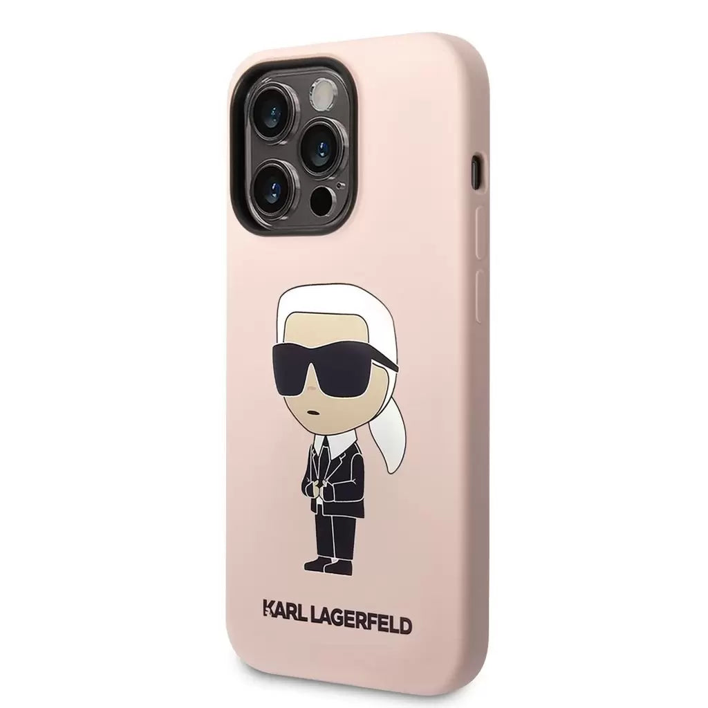 Karl Lagerfeld tok pink KLHCP14XSNIKBCP Apple Iphone 14 Pro Max készülékhez - iPhone 14 Pro Max tok a Domshop kínálatából
