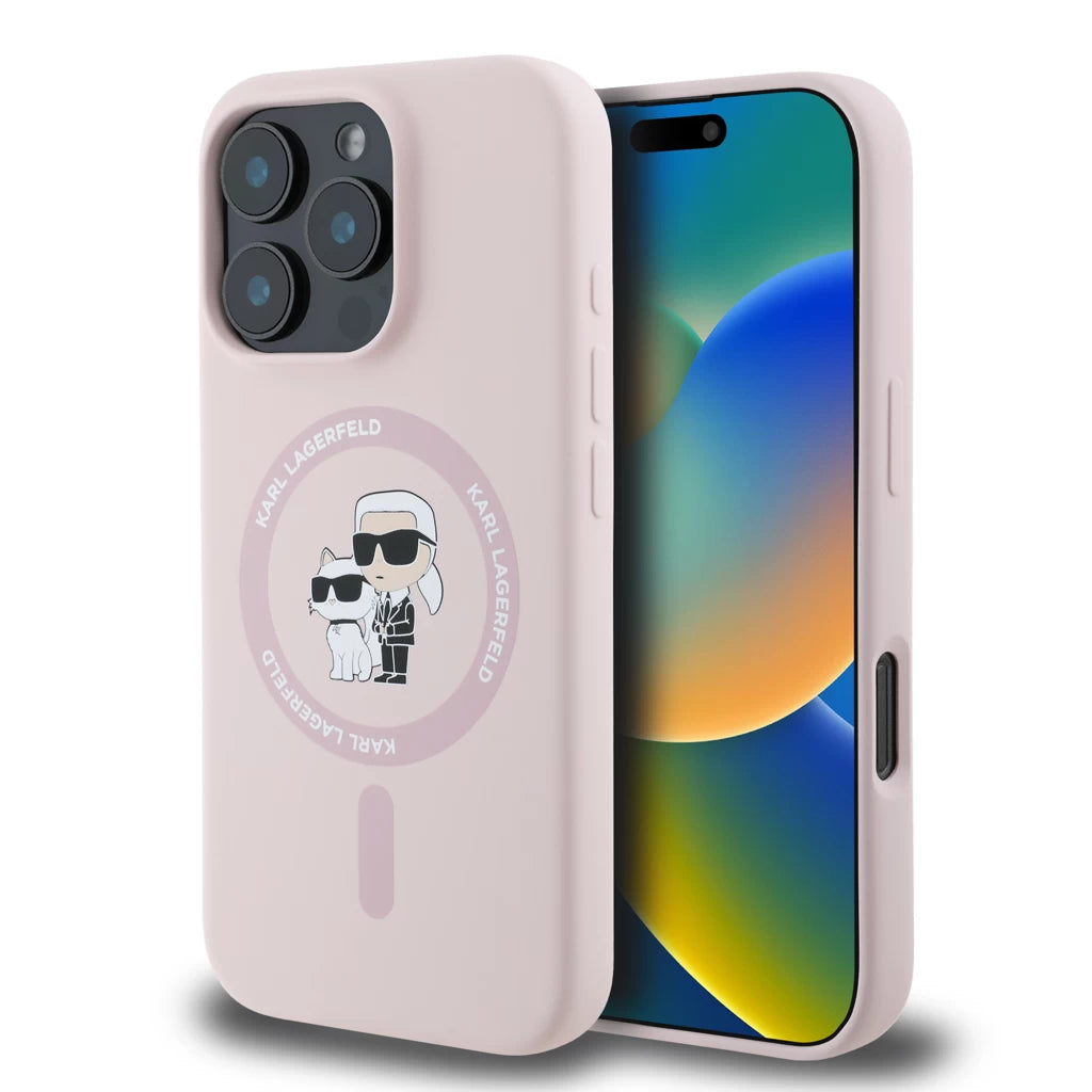 Karl Lagerfeld tok pink KLHMP16XSCMKCRHP Apple Iphone 16 Pro Max készülékhez - iPhone 16 Pro Max tok a Domshop kínálatából