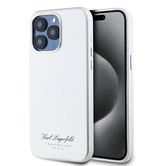Karl Lagerfeld tok szürke KLHCP15XPGWCMKHG Apple Iphone 15 Pro Max készülékhez - iPhone 15 Pro Max tok a Domshop kínálatából