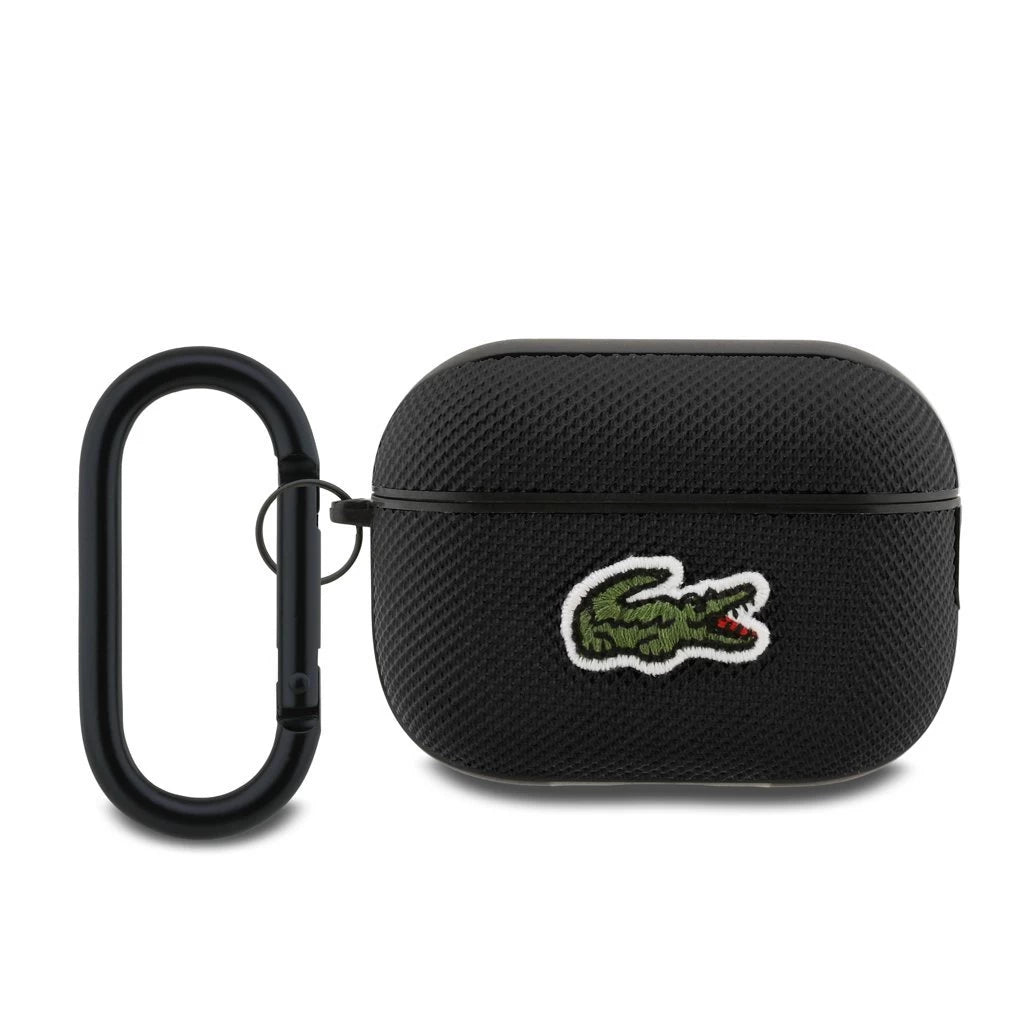 Lacoste Petit Pique Croc Logo Patch tok AirPods Pro 2 készülékhez fekete - AirPods Pro 2 tok a Domshop kínálatából