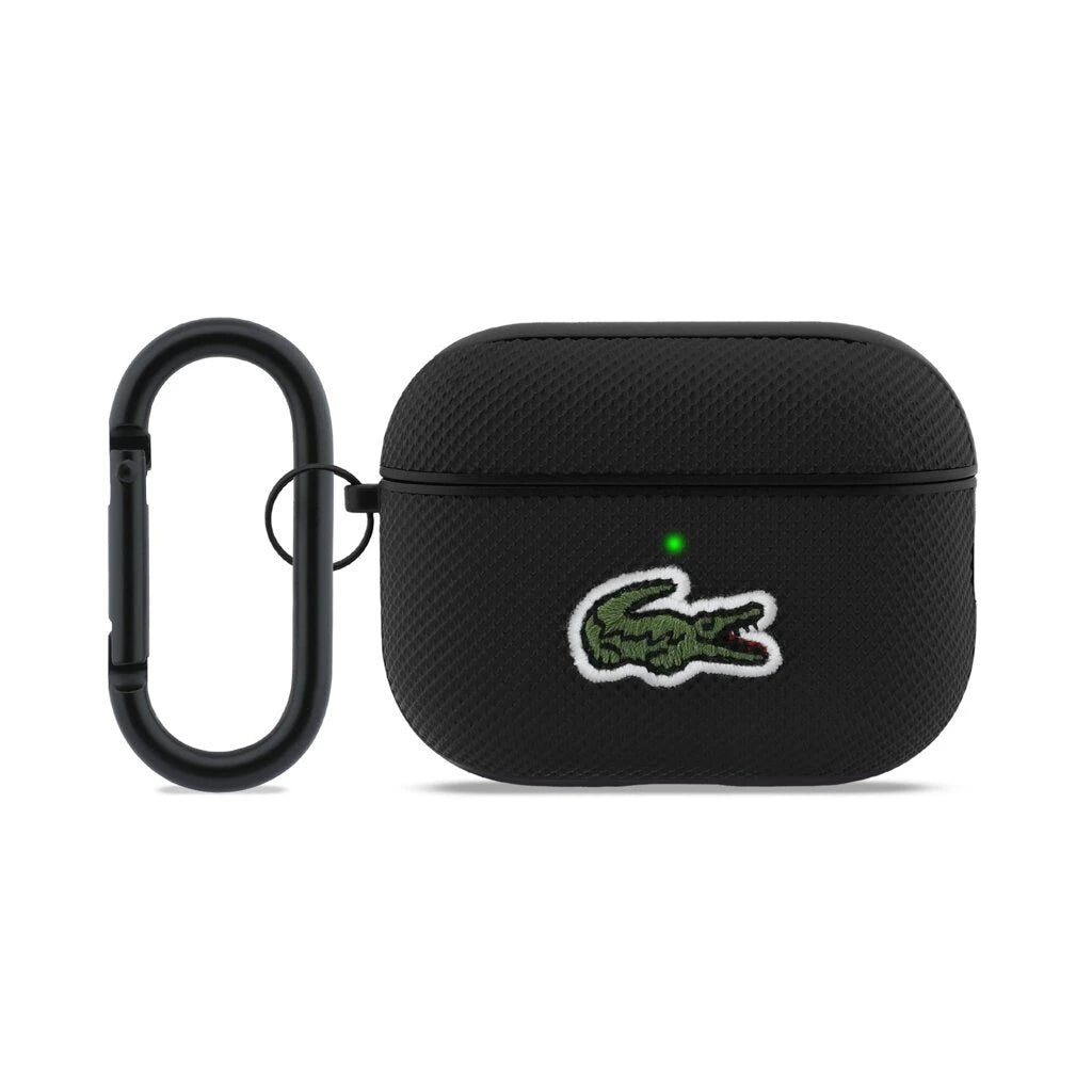 Lacoste Petit Pique Croc Logo Patch tok AirPods Pro 3 készülékhez fekete - AirPods Pro 3 tok a Domshop kínálatából