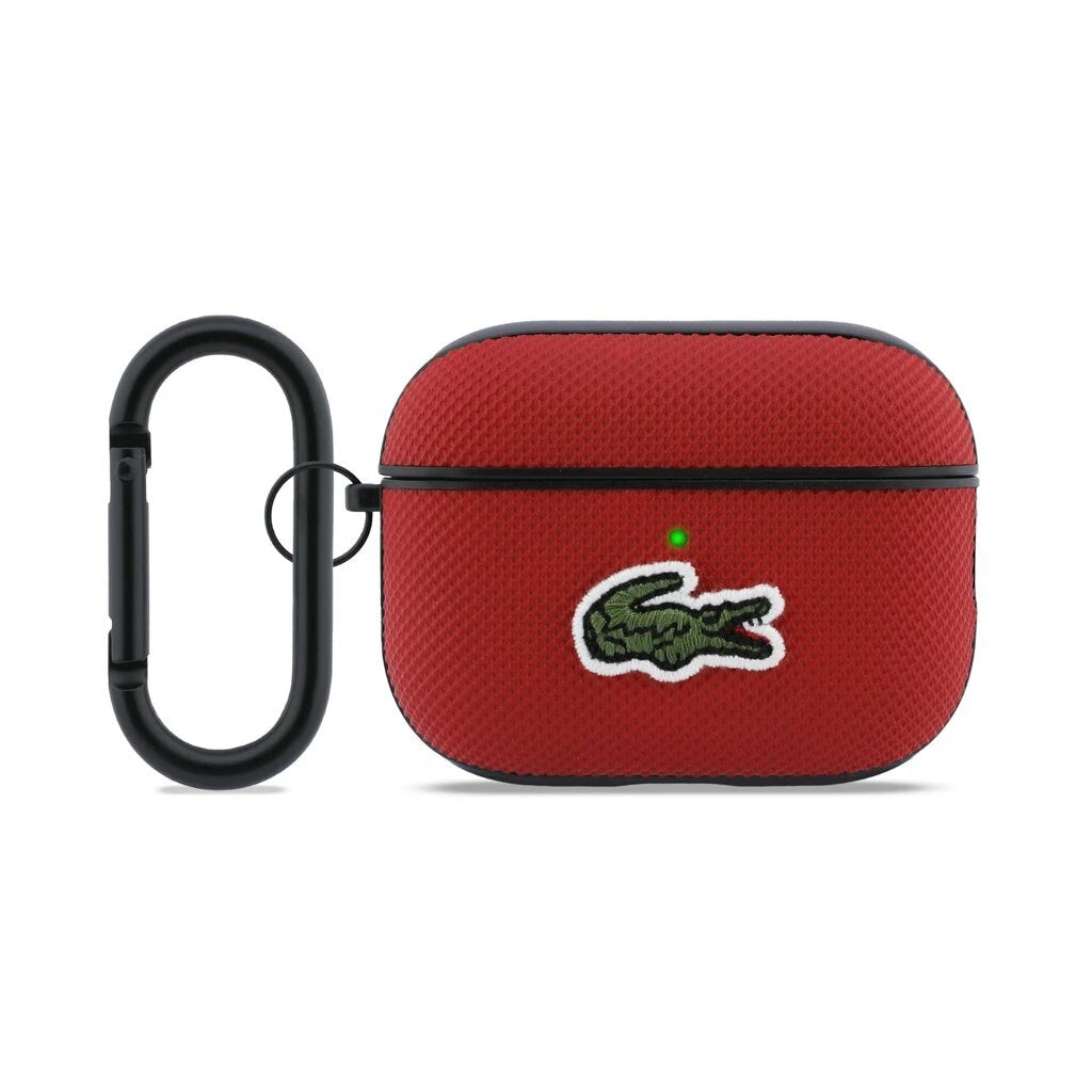 Lacoste Petit Pique Croc Logo Patch tok AirPods Pro 3 készülékhez piros - AirPods Pro 3 tok a Domshop kínálatából