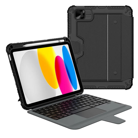 Nillkin Bumper Combo billentyűzetes tok iPad 10.9 2022/11 2025 készülékhez fekete - iPad Air 10.9" (2020/2022) és 11" (2024/2025) tok a Domshop kínálatából