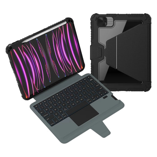 Nillkin Bumper Link billentyűzetes tok (Backlit Version) iPad 10.9 2022/11 2025 készülékhez fekete - iPad Air 10.9 (2020/2022) tok a Domshop kínálatából