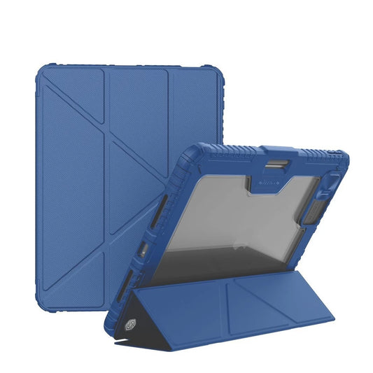 Nillkin Bumper PRO védőtok több szögben állítható állvánnyal iPad Pro 11 2024 készülékhez safírkék - iPad Pro 11" (2024) tok a Domshop kínálatából