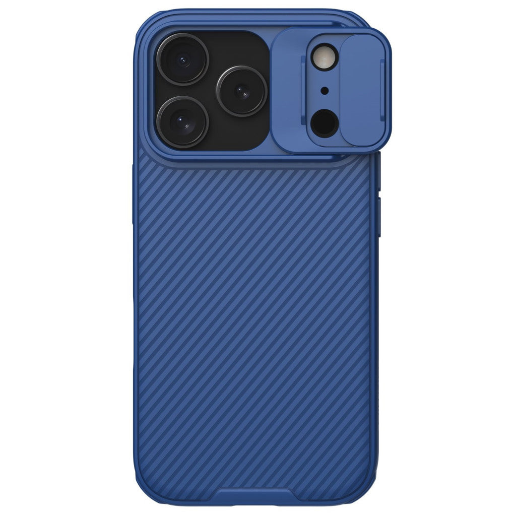Nillkin CamShield Pro Apple iPhone 17 Pro Max műanyag hátlap tok, kék - iPhone 17 Pro Max tok a Domshop kínálatából