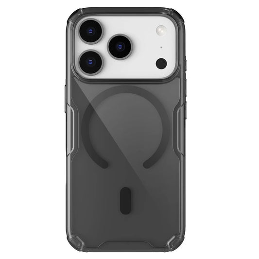 Nillkin Nature TPU PRO Magnetic tok Apple iPhone 17 Pro készülékhez – átlátszó fekete - iPhone 17 Pro tok a Domshop kínálatából