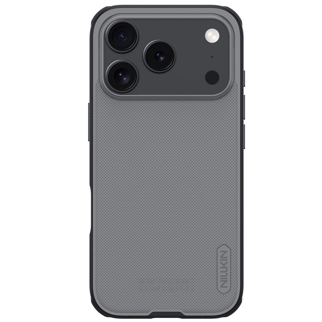 Nillkin Super Frosted PRO Apple iPhone 17 Pro Max műanyag hátlap tok, átlátszó-fekete - iPhone 17 Pro Max tok a Domshop kínálatából