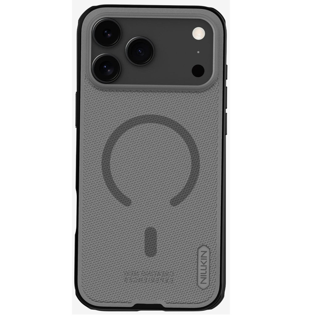 Nillkin Super Frosted PRO Apple iPhone 17 Pro Max mágneses műanyag hátlap tok, átlátszó-fekete - iPhone 17 Pro Max tok a Domshop kínálatából