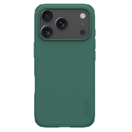 Nillkin Super Frosted PRO Apple iPhone 17 Pro műanyag hátlap tok, zöld - iPhone 17 Pro tok a Domshop kínálatából