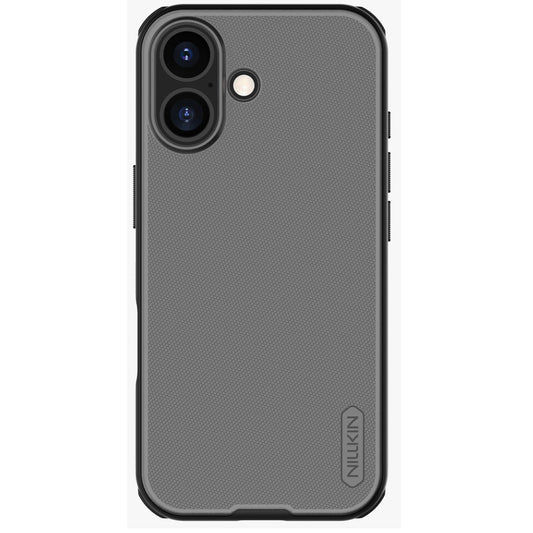 Nillkin Super Frosted PRO Apple iPhone 17 műanyag hátlap tok, átlátszó-fekete - iPhone 17 tok a Domshop kínálatából