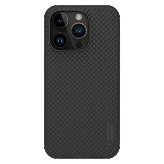 Nillkin Super Frosted PRO mágneses hátlaptok Apple iPhone 15 Pro készülékhez fekete - iPhone 15 Pro tok a Domshop kínálatából