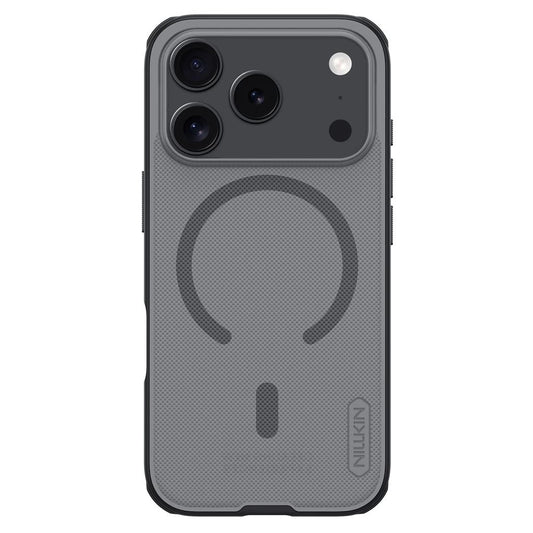 Nillkin Super Frosted PRO mágneses tok for Apple iPhone 17 Pro készülékhez átlátszó fekete - iPhone 17 Pro tok a Domshop kínálatából
