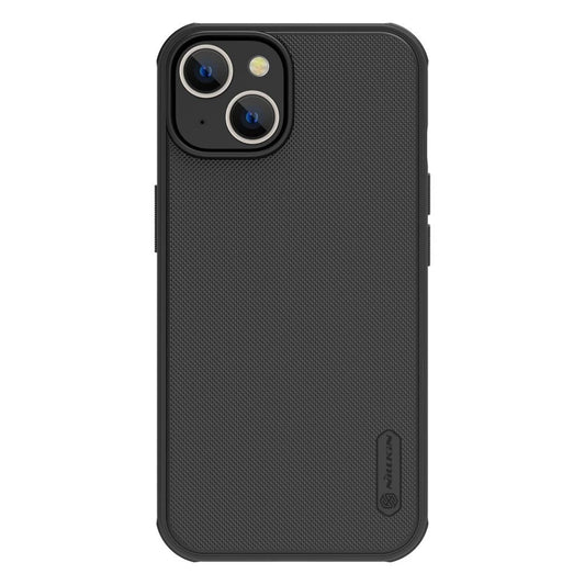Nillkin Super Frosted PRO tok Apple iPhone 13/14 készülékhez fekete (logó kivágás nélküli) - iPhone 13/14 tok a Domshop kínálatából