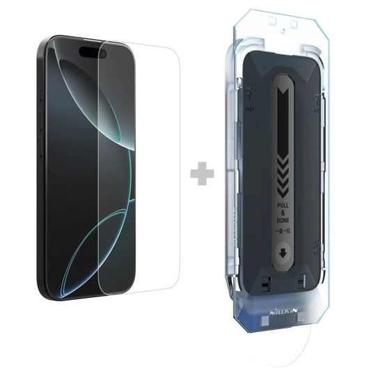 Nillkin edzett üveg kijelzővédő 0.2mm H+ PRO 2.5D Apple iPhone 16 Pro készülékhez (applikátorral) - iPhone 16 Pro fólia a Domshop kínálatából