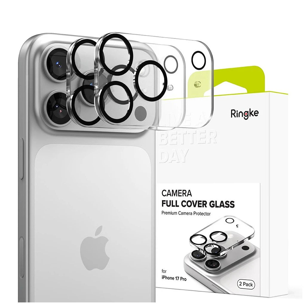 Ringke Camera Full Cover tok 2-PACK iPhone 17 Pro készülékhez fekete - iPhone 17 Pro tok a Domshop kínálatából