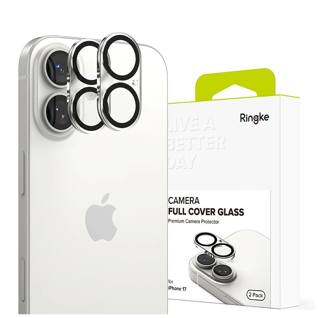 Ringke Camera Full Cover tok 2-PACK iPhone 17 készülékhez fekete - iPhone 17 tok a Domshop kínálatából