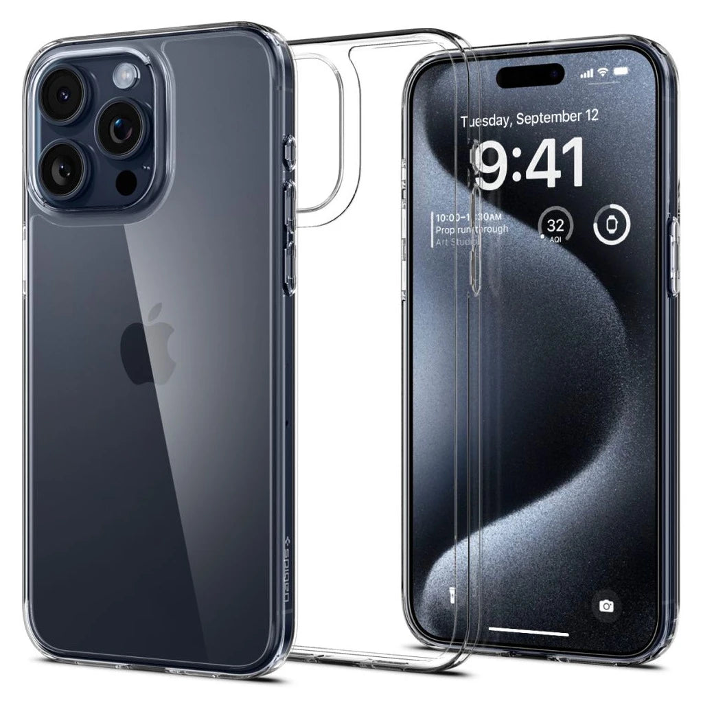 SPIGEN AIRSKIN HYBRID iPhone 15 Pro készülékhez tok kristálytiszta - iPhone 15 Pro tok a Domshop kínálatából