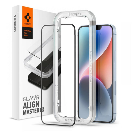 SPIGEN ALM GLASS FC kijelzővédő iPhone 13 / 13 Pro / 14 / 16E készülékhez fekete - iPhone 13/13Pro/14/16e fólia a Domshop kínálatából