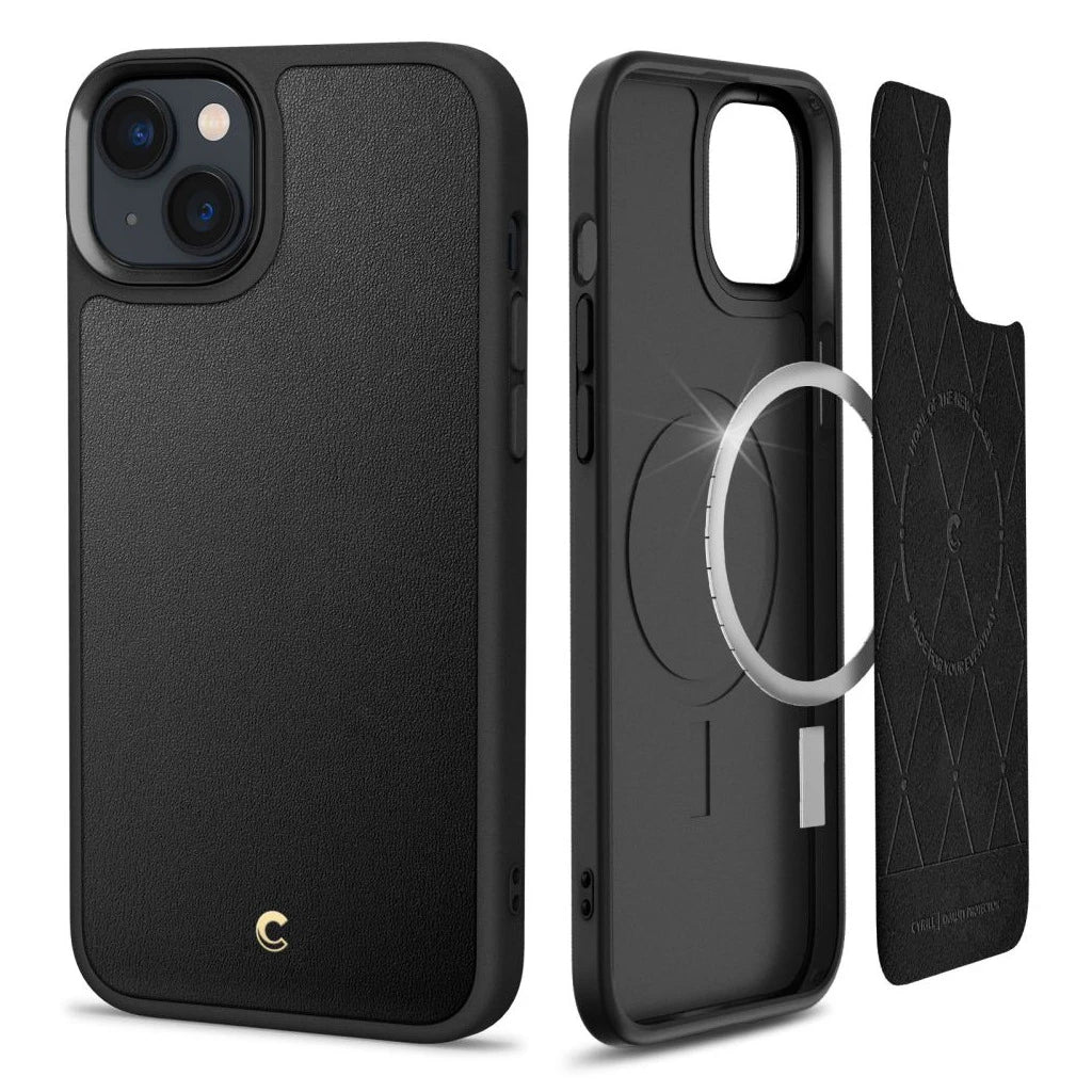 SPIGEN CYRILL tok MAG MAGSAFE iPhone 14 Plus / 15 Plus készülékhez fekete - iPhone 15 Plus tok a Domshop kínálatából