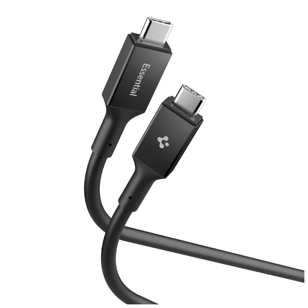 SPIGEN EB24012CC ESSENTIAL TYPE-C kábel 240W 120CM fekete - USB-C kábel a Domshop kínálatából