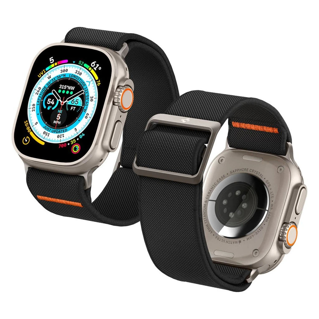 SPIGEN FIT LITE ULTRA Apple Watch 8/9/10/11/SE/ULTRA készülékhez (44/45/46/49 MM) fekete - Apple Watch Szövet Szíjak a Domshop kínálatából