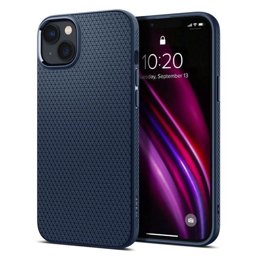 SPIGEN LIQUID AIR iPhone 14 Plus / 15 Plus készülékhez tok tengerészkék - iPhone 15 Plus tok a Domshop kínálatából