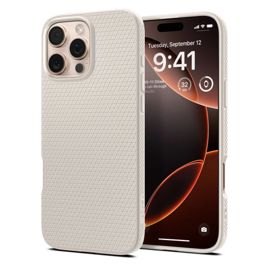 SPIGEN LIQUID AIR iPhone 16 Pro Max készülékhez tok természetes titán - iPhone 16 Pro Max tok a Domshop kínálatából