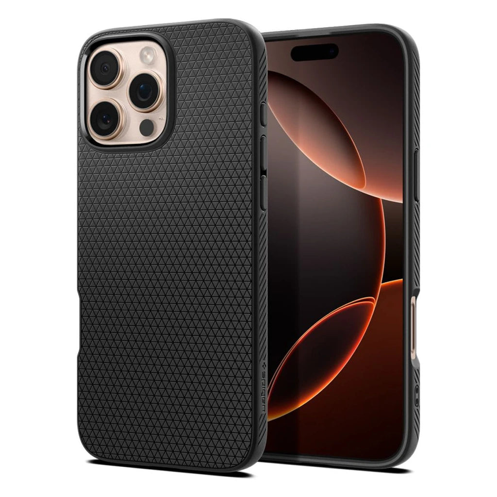 SPIGEN LIQUID AIR iPhone 16 Pro tok készülékhez matte fekete - iPhone 16 Pro tok a Domshop kínálatából