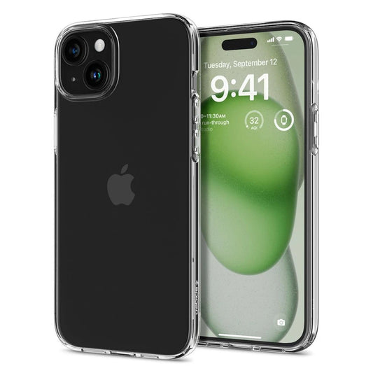 SPIGEN LIQUID CRYSTAL iPhone 15 Plus készülékhez Crystal Clear tok - iPhone 15 Plus tok a Domshop kínálatából