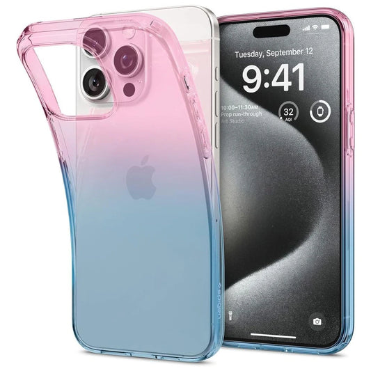 SPIGEN LIQUID CRYSTAL iPhone 15 Pro készülékhez tok GRADATION rózsaszín - iPhone 15 Pro tok a Domshop kínálatából