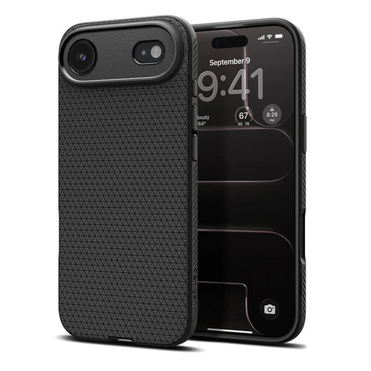 SPIGEN Liquid Air iPhone Air készülékhez tok – matt fekete - iPhone 17 Air tok a Domshop kínálatából