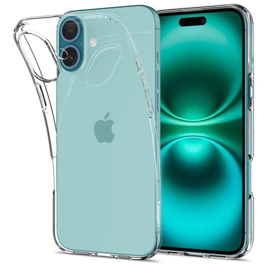 SPIGEN Liquid Crystal iPhone 16 Plus készülékhez tok Crystal Clear - iPhone 16 Plus tok a Domshop kínálatából