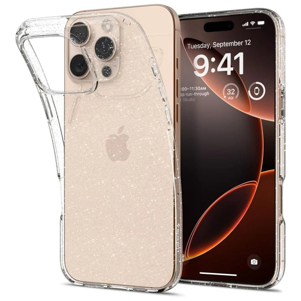 SPIGEN Liquid Crystal iPhone 16 Pro készülékhez tok Glitter Crystal - iPhone 16 Pro tok a Domshop kínálatából