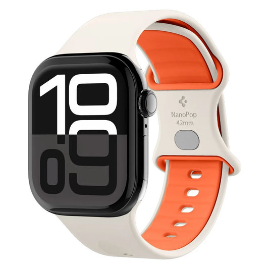 SPIGEN NANO POP Apple Watch 8/9/10/11/SE készülékhez tok (40/41/42 MM) narancssárga bézs - a Domshop kínálatából